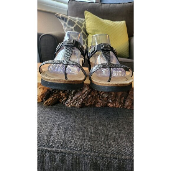 ABEO Biosystem T Strap Slingback With Buckle Leather Upper Size 11 Sandals - Picture 5 of 12